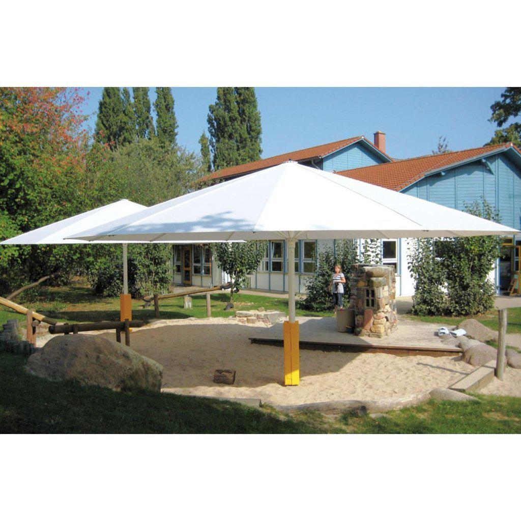 Parasoll Type TLX - Gigant | Midtstilt stang-Parasoll-Uhlmann-Ø9-Hvit-Uten volanger-Kvalitetstid AS