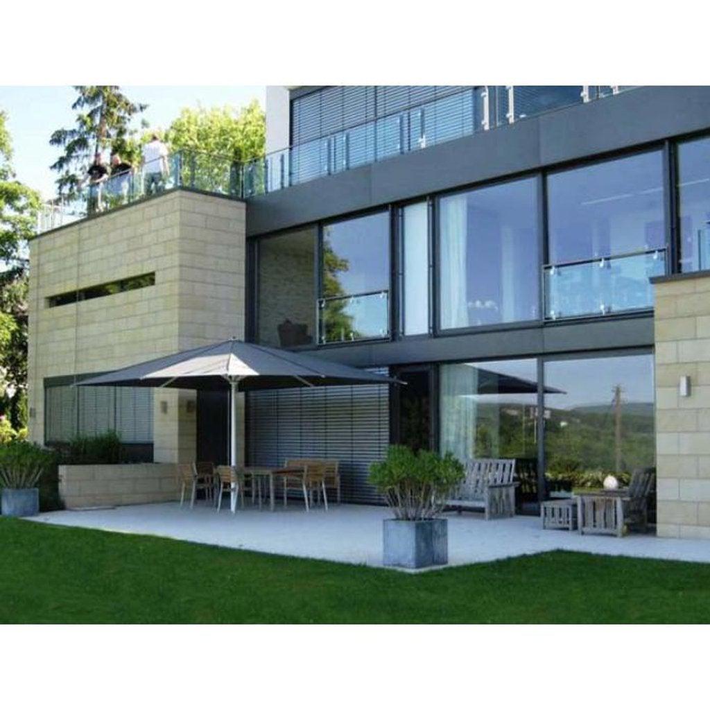 Parasoll Type T - "The Classic" | Midtstilt stang-Parasoller-Uhlmann-Ø3-Hvit-Uten volanger-Kvalitetstid AS