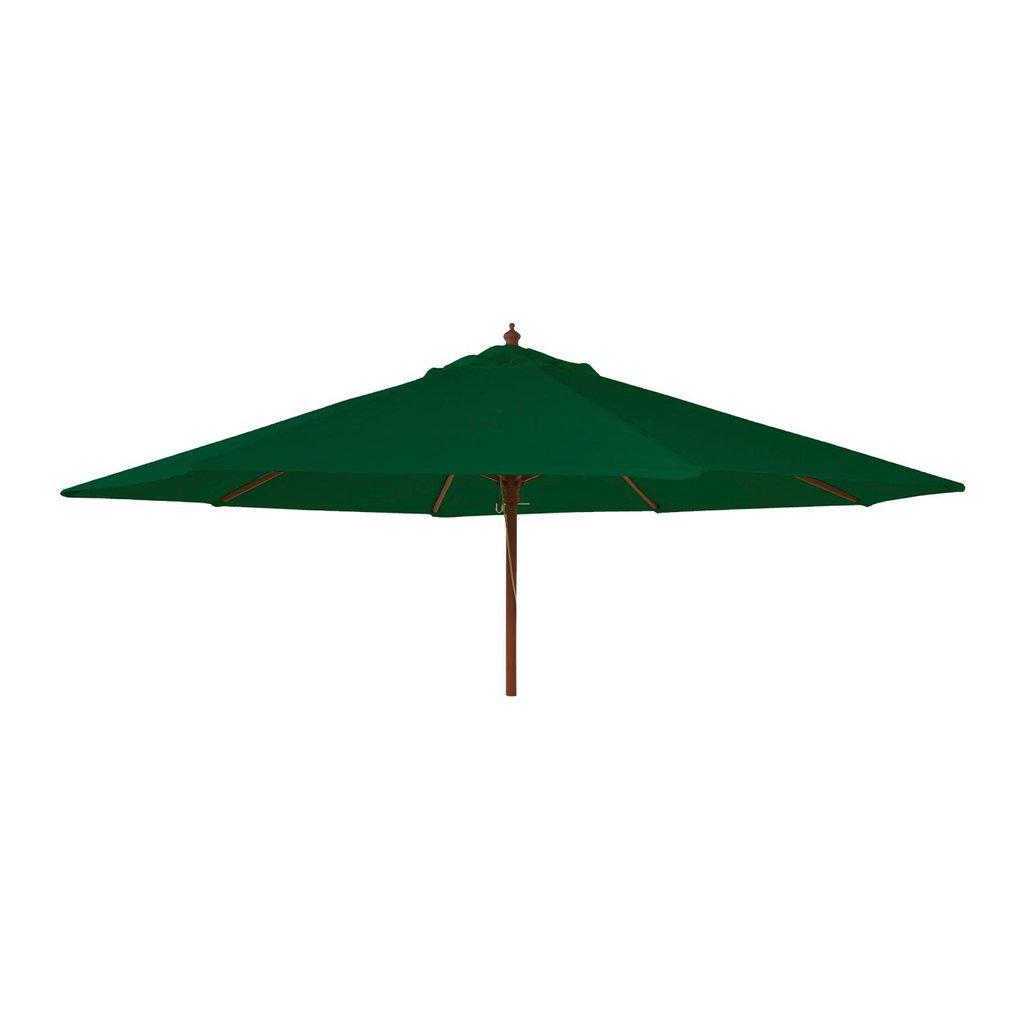 HARDWOOD 3.0M ROUND PARASOL W.PULLEY INC. NIGHT COVER G-Utemøbler-Alexander Rose-Grønn-Kvalitetstid AS