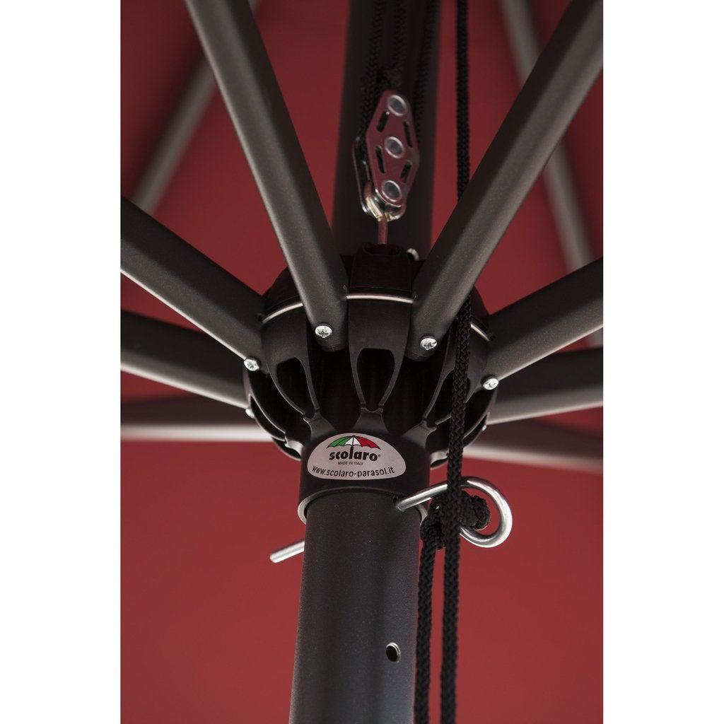 Parasoll Napoli | midstilt stang-Midtstilte parasoller-Scolaro-3.5 (Rund)-Natur-Uten volanger-Kvalitetstid AS