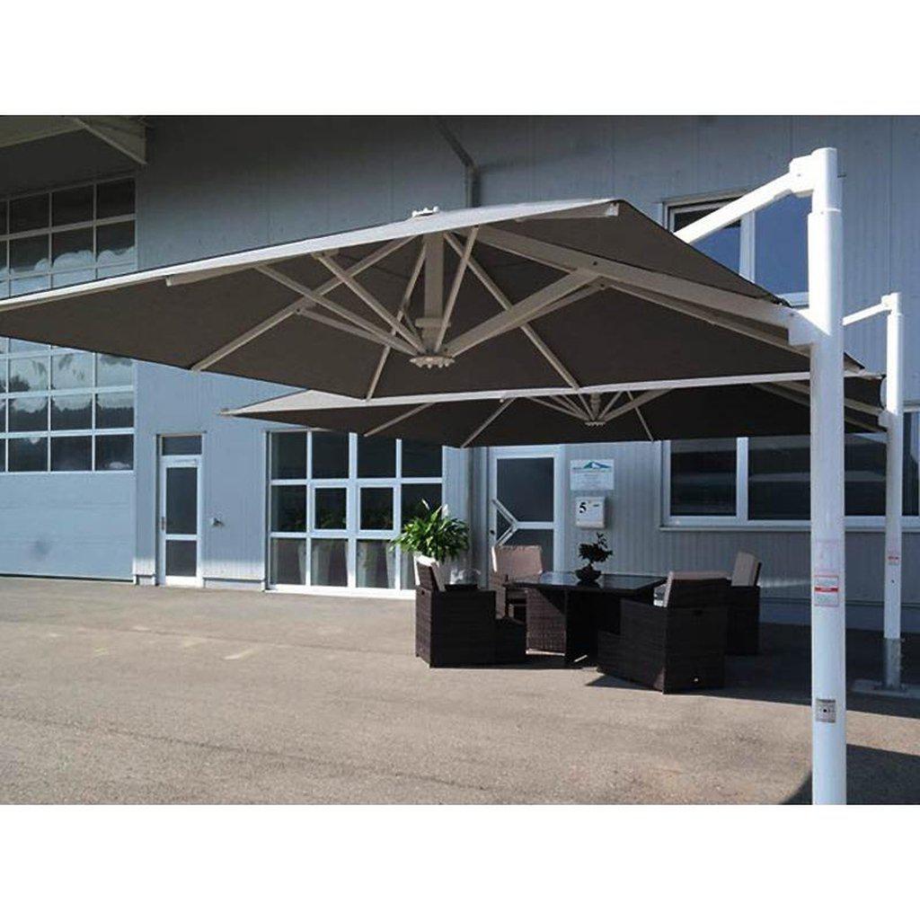 Parasoll | Klassisk | Sidearm-Parasoll-Uhlmann-3x3-Hvit-Uten volanger-Kvalitetstid AS