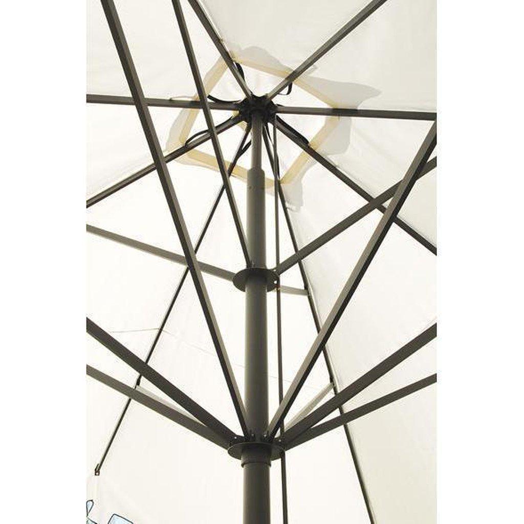 Parasoll Capri | teleskopstang | Dark-Gigantparasoller-Scolaro-5x5-Natur-Uten volanger-Kvalitetstid AS