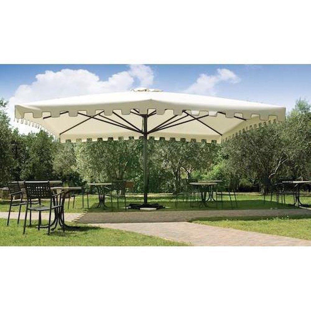 Parasoll Capri | teleskopstang | Dark-Gigantparasoller-Scolaro-5x5-Natur-Uten volanger-Kvalitetstid AS