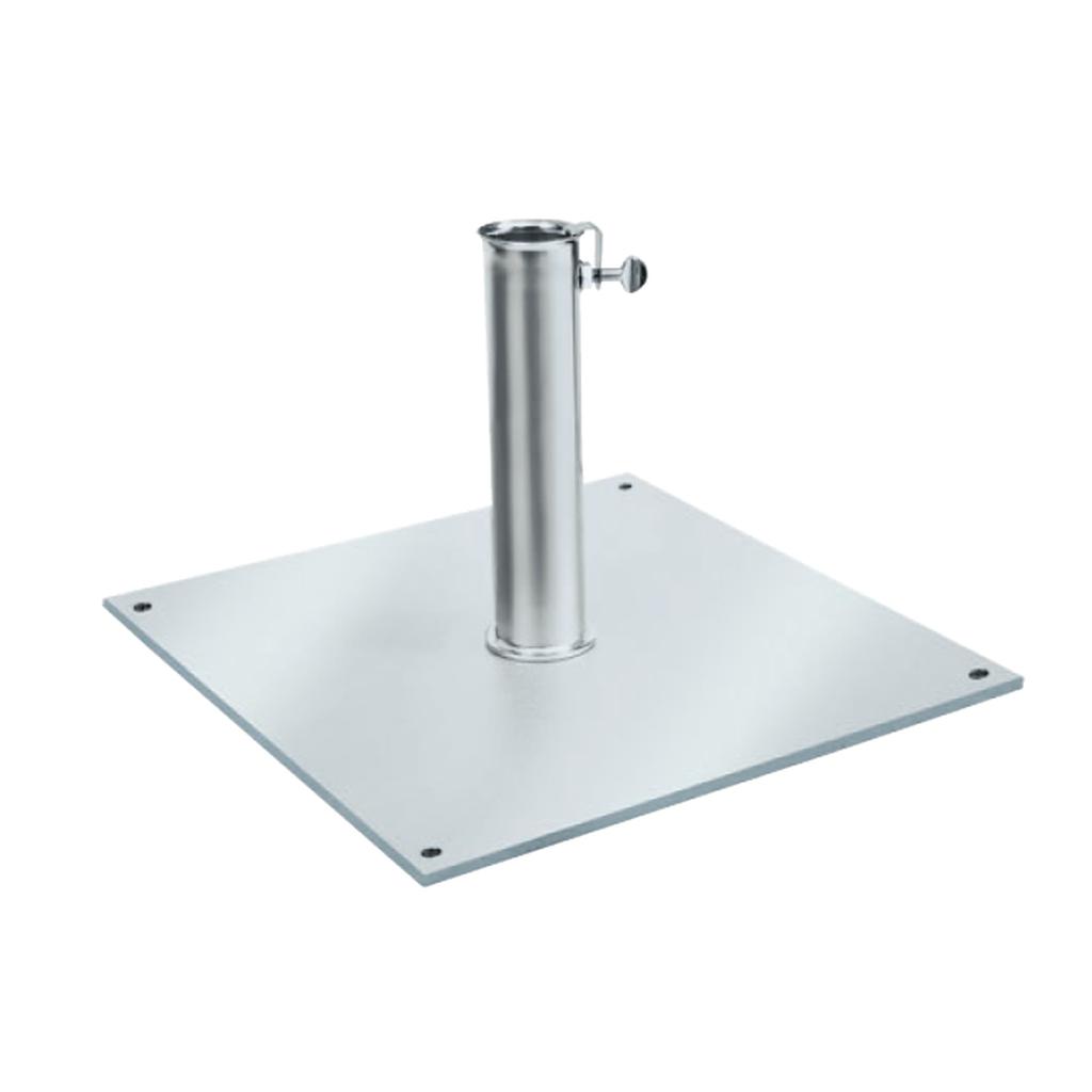 Parasollfot | For innfesting mot underlag | BF6565 - 35kg-Parasoll-tilbehør-Scolaro-Metall-45 mm-35 kg-Kvalitetstid AS