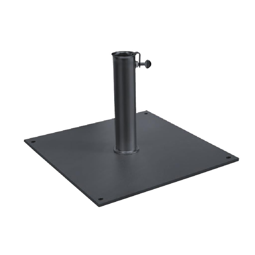 Parasollfot | For innfesting mot underlag | BF6565 / BF6666-Parasoll-tilbehør-Scolaro-Antrasitt grå-65mm-70 kg-Kvalitetstid AS