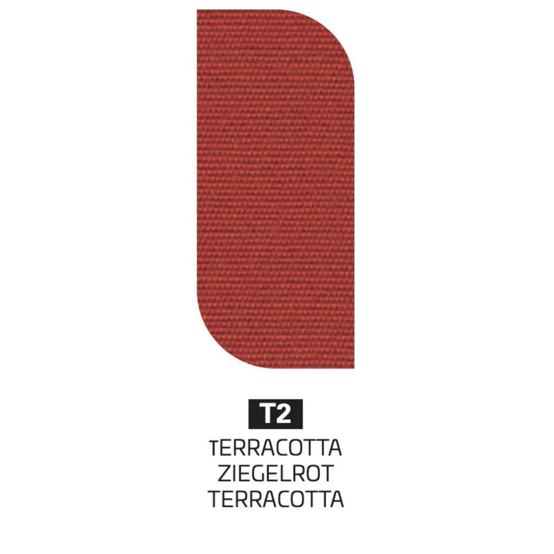 Parasoll Astro | m/sidearm | Titianium-Parasoller-Scolaro-3x3-Terracotta-Titanium-Kvalitetstid AS