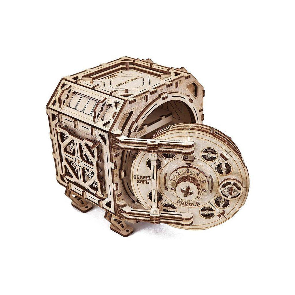 Geared-Safe---3D-wooden-mechanical-model-kit-by-WoodTrick.-WoodTrick-wooden-model-kit.-Wooden-3D-mechanical-model