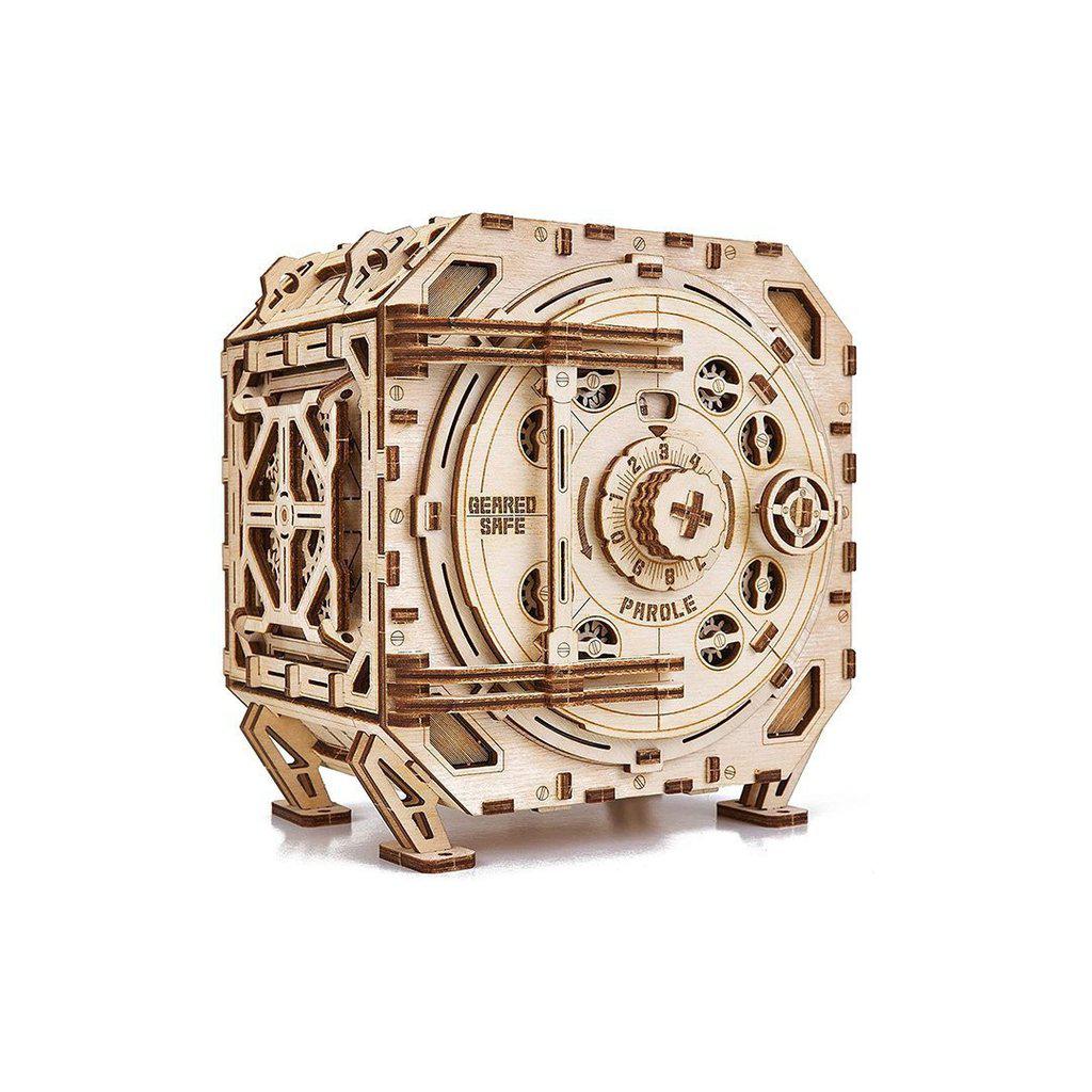 Geared-Safe---3D-wooden-mechanical-model-kit-by-WoodTrick.-WoodTrick-wooden-model-kit.-Wooden-3D-mechanical-model
