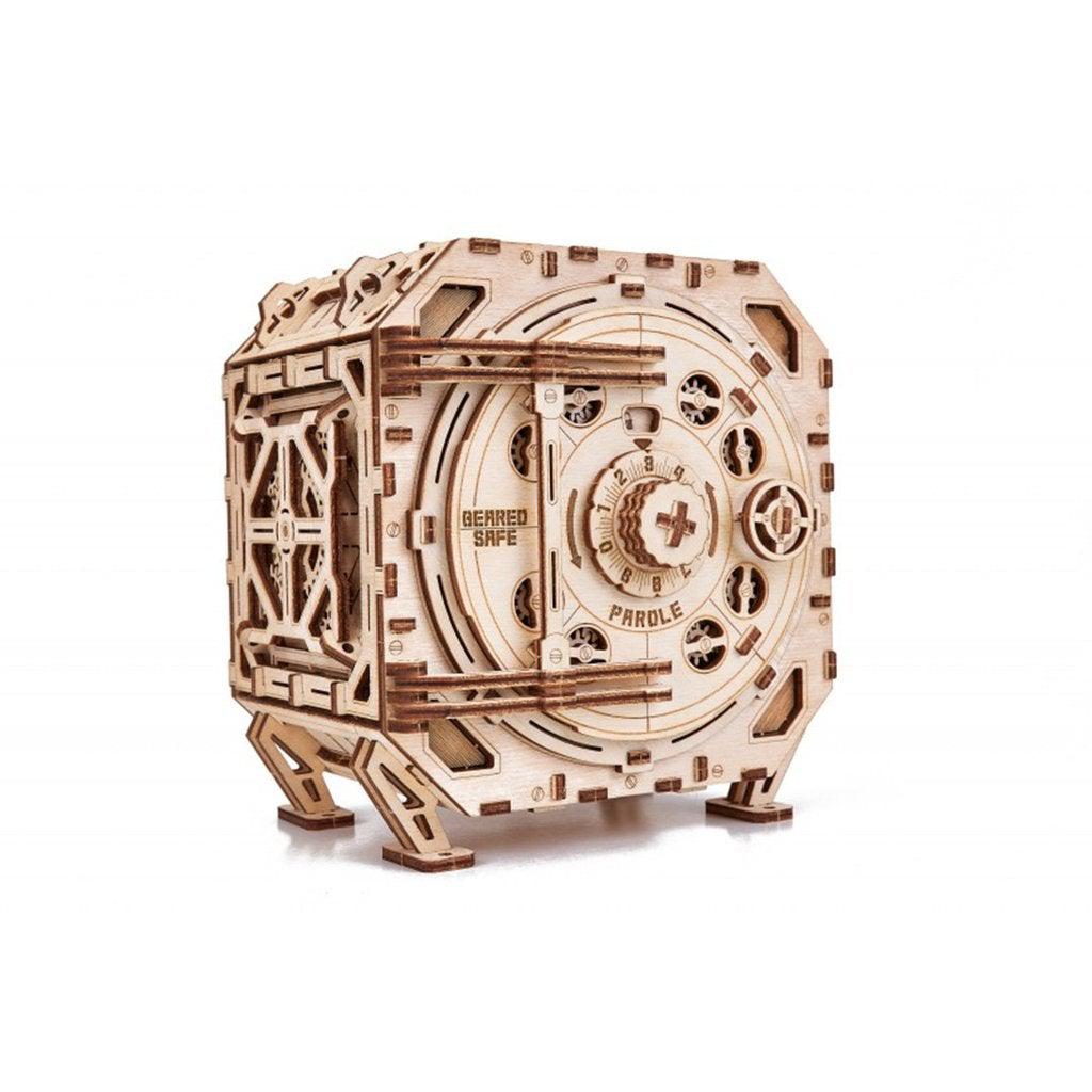 Geared-Safe---3D-wooden-mechanical-model-kit-by-WoodTrick.-WoodTrick-wooden-model-kit.-Wooden-3D-mechanical-model