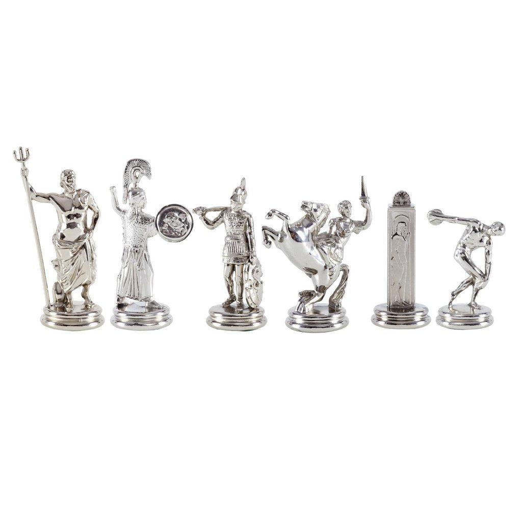 DISCUS THROWER Chessmen (Extra Large) - Gold/Silver-Bordspill-Manopoulos-Extra-Large-Kvalitetstid AS