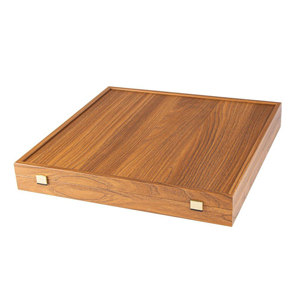 OLIVE BURL Chess set 40x40cm (Medium) with Staunton Chessmen 8.5cm King-Bordspill-Manopoulos-Medium-Kvalitetstid AS