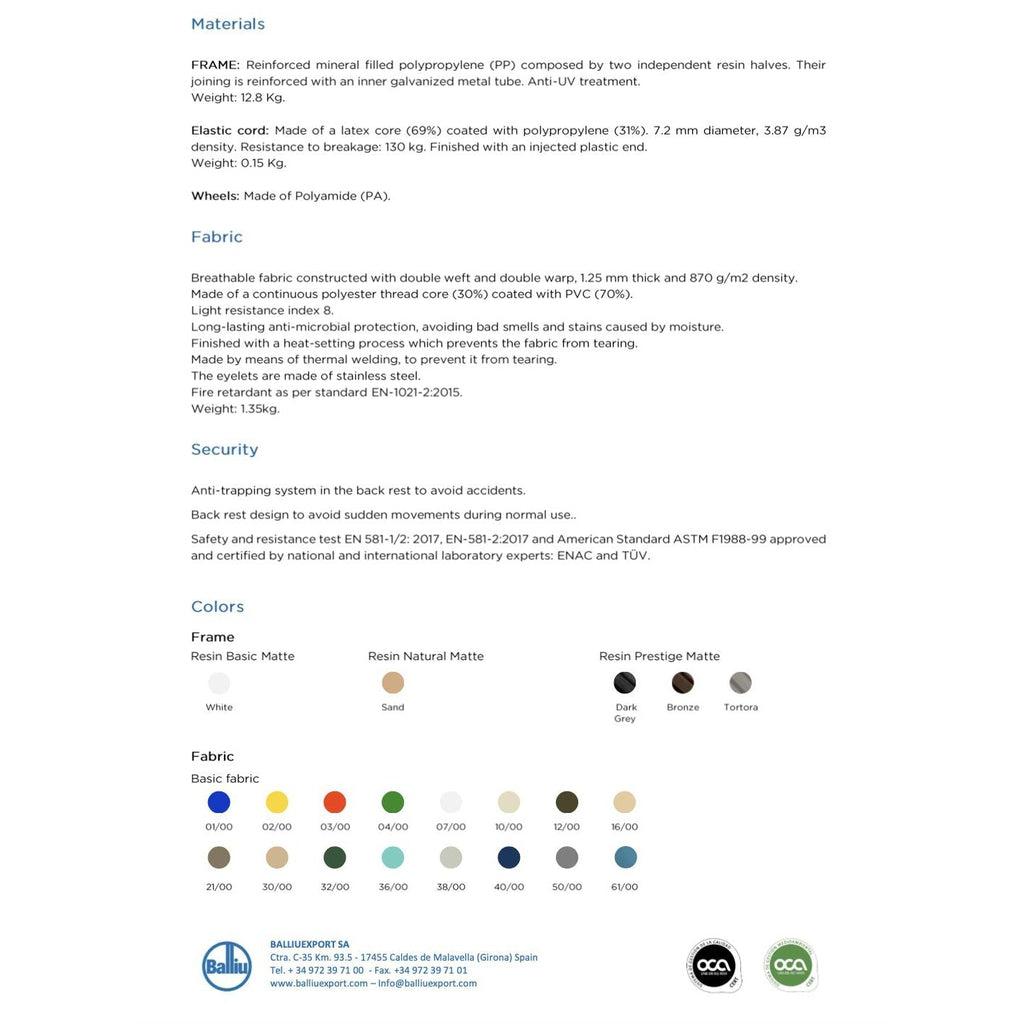 Solseng | Kun Ramme | Eva Pro-Solsenger ramme-Balliu-Eva Pro-White-Kvalitetstid AS