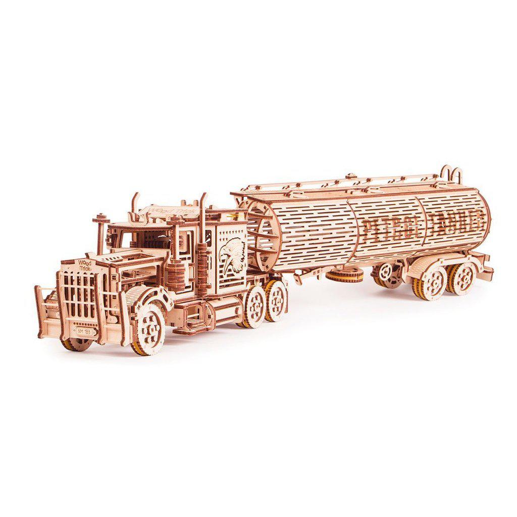 Tank Trailer - 3D mekanisk 3D byggesett i tre fra WoodTrick
