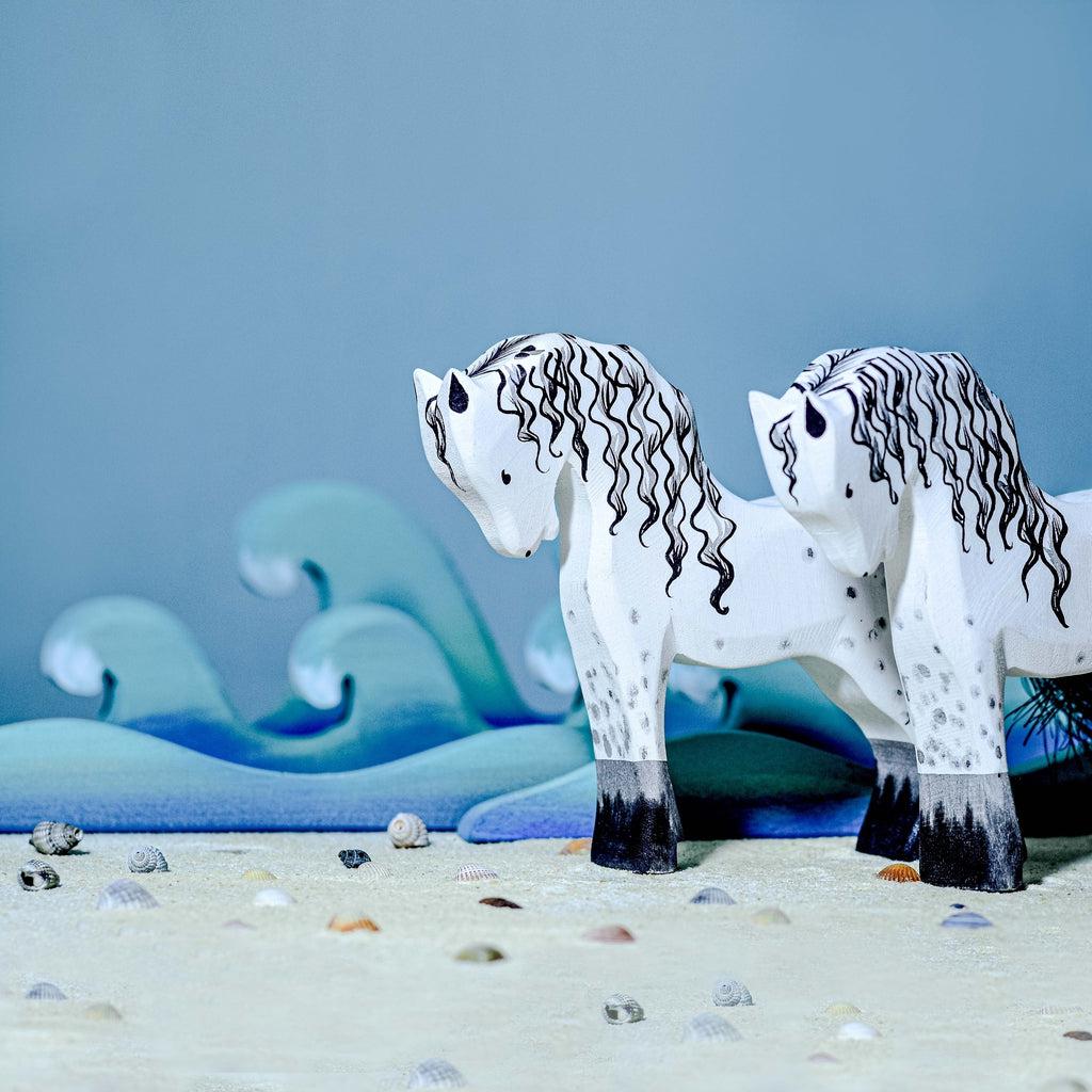 Trefigur - Hest hvit-Trefigur-Bumbu Toys-Kvalitetstid AS